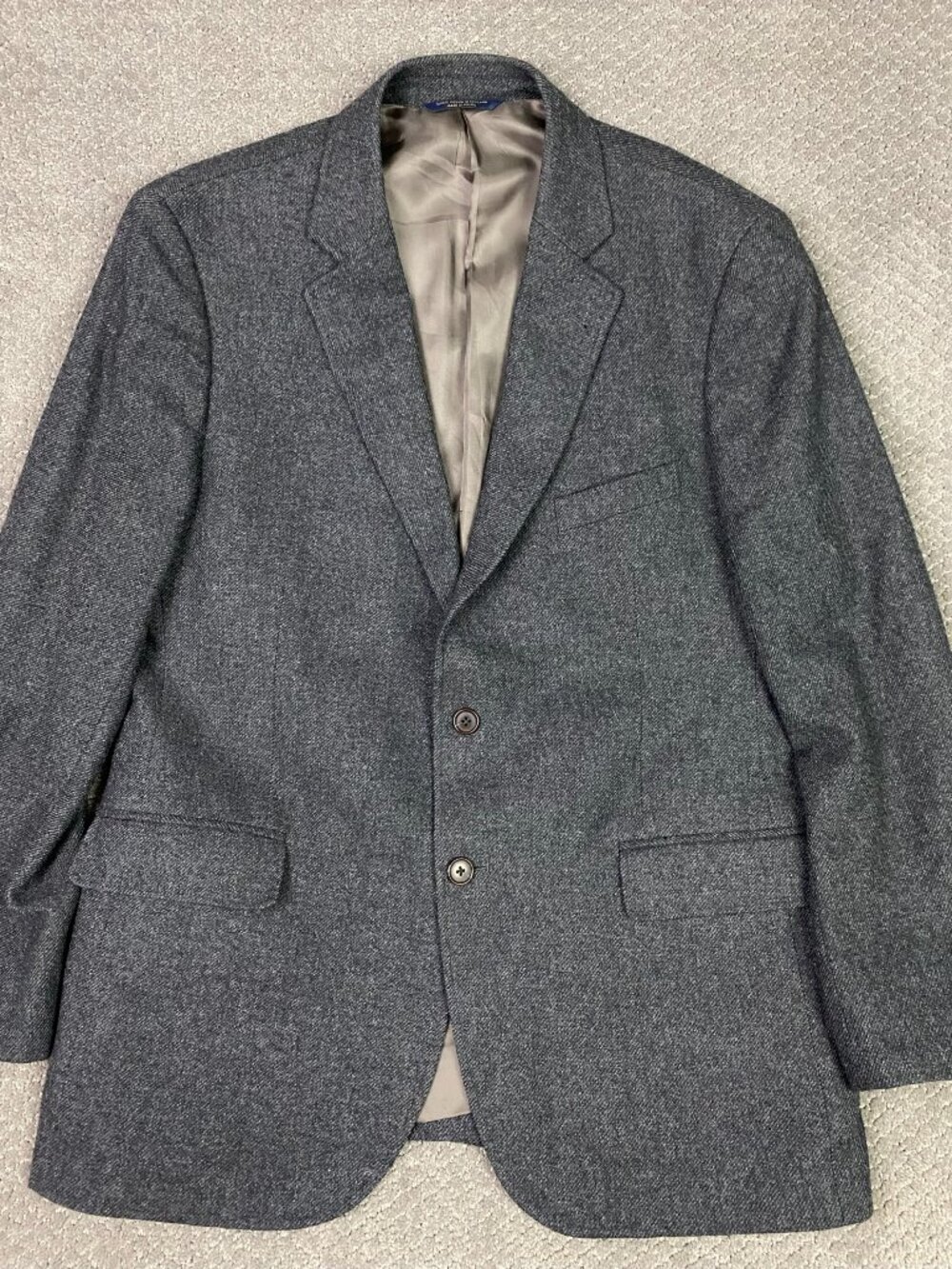 Brooks Brothers Moon Tweed Blend Blazer Sport Coat Men's 43R Gray Cashmere Wool